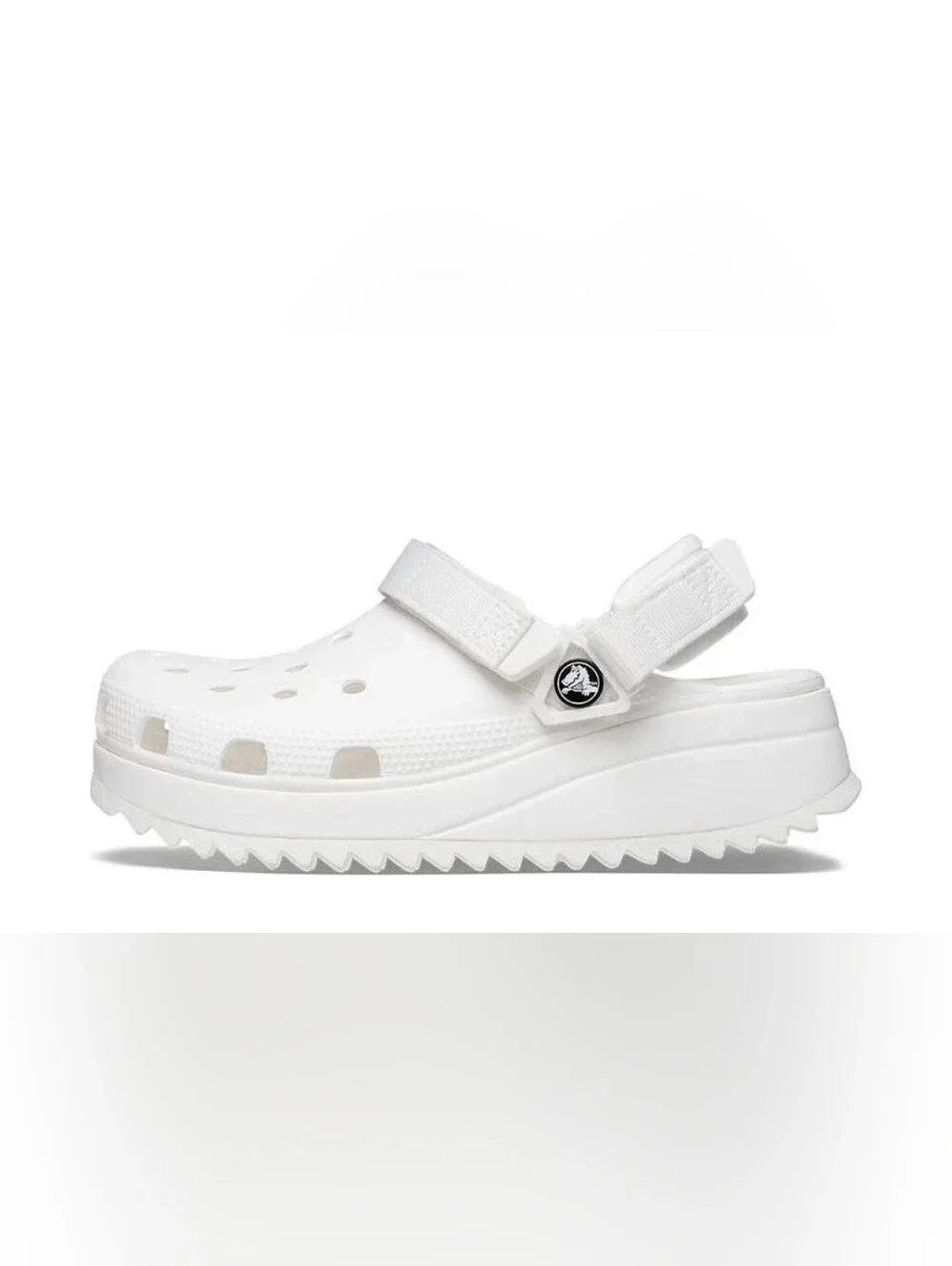Size7 Men's 9. Women's CROCS  Classic Platform Clog - White